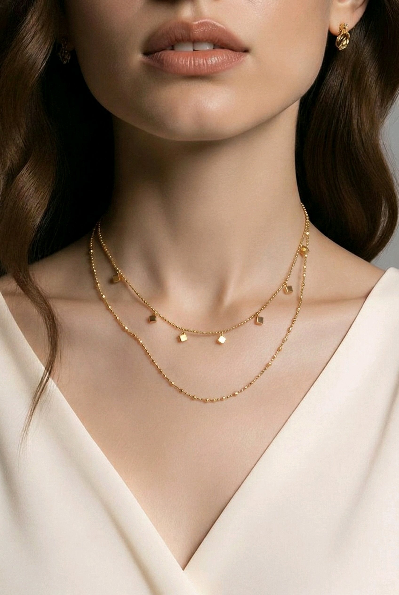 Minimal Gold Layered Necklace – Waterproof & Tarnish-Free