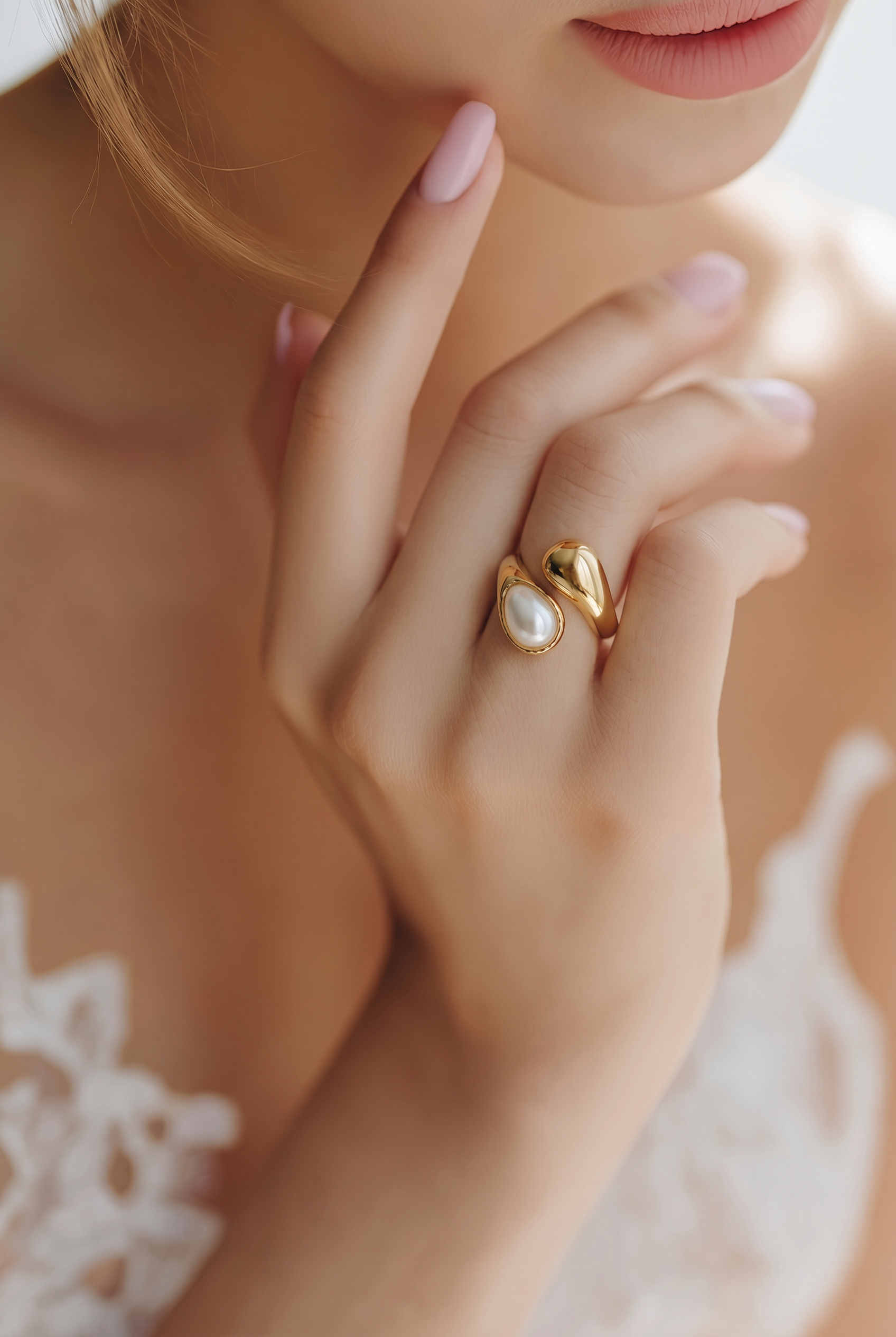 Luna Pearl Ring